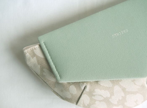 FLYING CLUTCH POUCH / opal green  < 受注生産 > 7枚目の画像