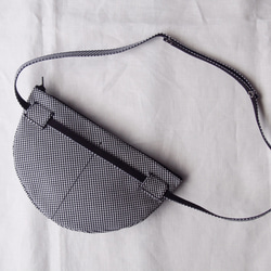 Flying Pochette &lt;Gingham Check Black&gt;【按訂單生產】 第3張的照片