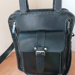 本革手縫い バイオリン型かぶせショルダーバッグ ショルダー