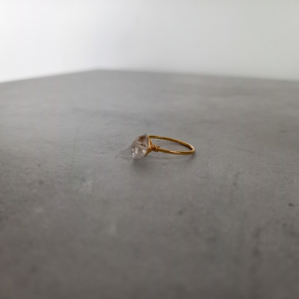 送料無料14kgf*Herkimer Diamond ring 4~17号 6枚目の画像