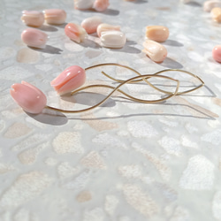 即納/送料込14kgf Tulip nuance curve pierced earring チューリップ 11枚目の画像