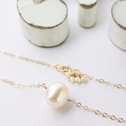 送料無料14kgf*BIG pearl bubble necklace 1枚目の画像