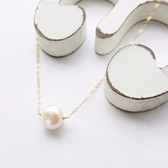 送料無料14kgf*BIG pearl bubble necklace 3枚目の画像