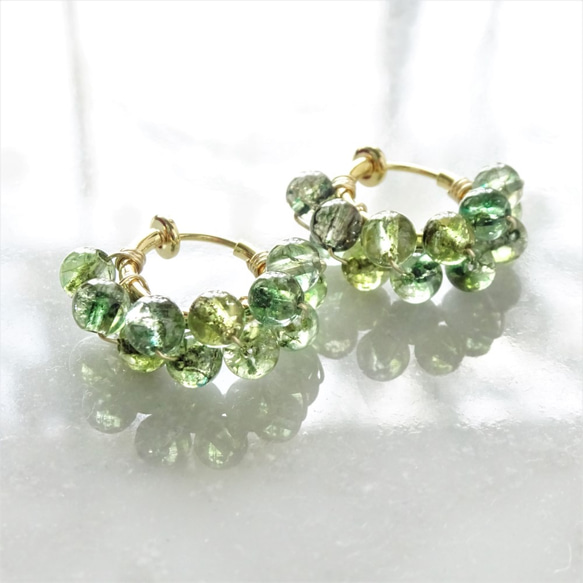 免運14kgf*Spring Jerry multicolored quartz pierce/earring GR 第4張的照片