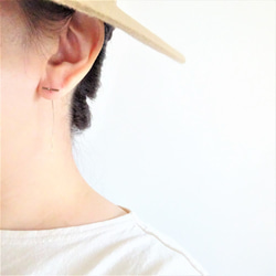 送料無料14kgf*BAR arrow pierced earring 4枚目の画像