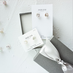 Creema限定 14kgf*Freshwater Pearls earring WHT 5枚目の画像