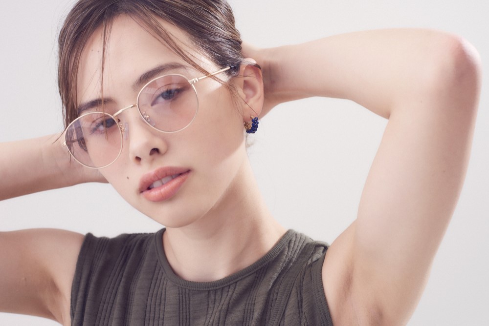 即納/送料無料 天然色Lapis lazuli*gold bi-color wraped earring /