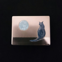 月と猫 2枚目の画像