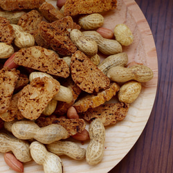【Lサイズ】Biscotti di Chiba peanuts（千葉県産ピーナッツ）140g（国産小麦100％） 1枚目の画像
