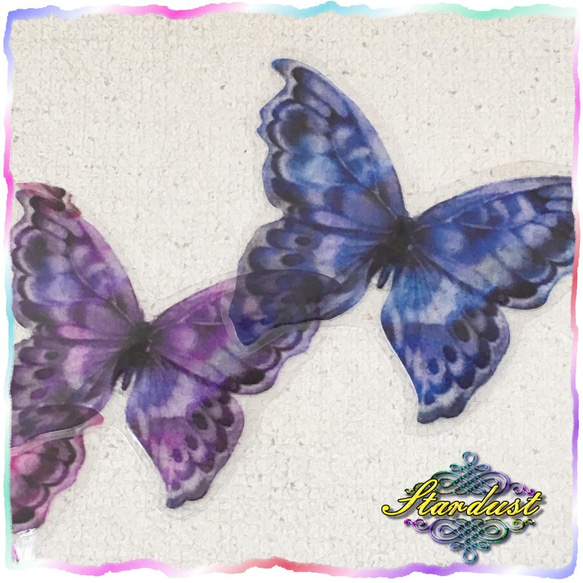 光を透すクリアな蝶のウォールステッカー(11枚) 4枚目の画像