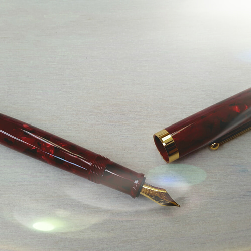 手づくり万年筆セルロイド軸 ペン・筆記用具 リコピン 通販 4067626