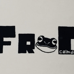 メンズM≪ＦＲＯＧ≫Ｔシャツ　ナチュラル×ネイビー 3枚目の画像