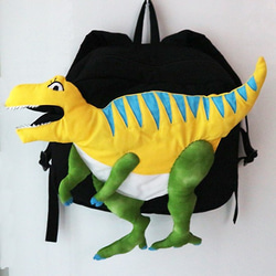 恐竜のリュック♪お名前入り ティラノサウルス bigサイズ イエロー