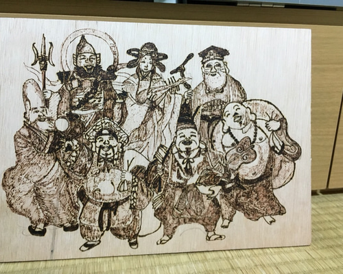 七福神　絵 七福神 版画 ippei 通販 2379277｜Creema(クリーマ)