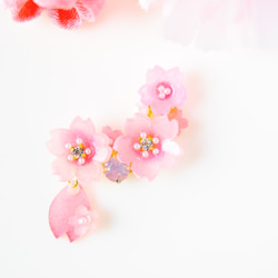 花便りゆらり桜のブローチ 2枚目の画像