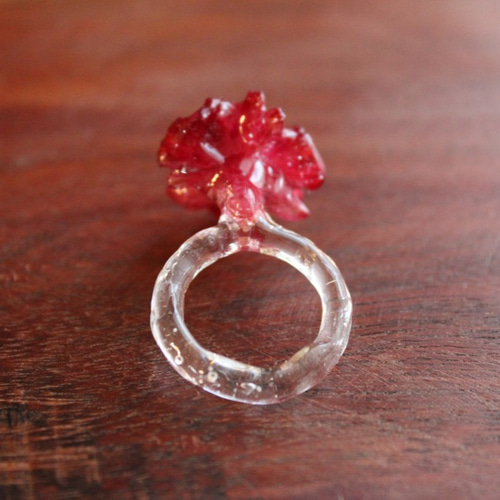 R12 女性のアンティークレッドレジンラップリングサイズ8アンティークジュエリー R12 女性のアンティークレッドレジンラップリングサイズ8