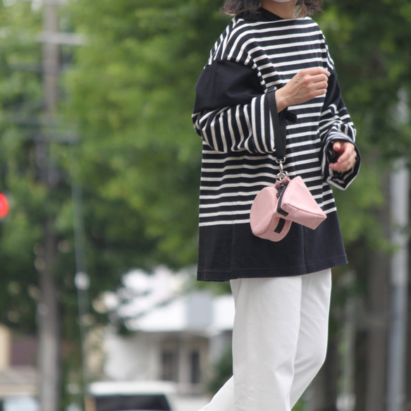 まるとさんかくのミニバッグ ピンク 6枚目の画像