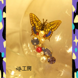 butterflyピアス 1枚目の画像