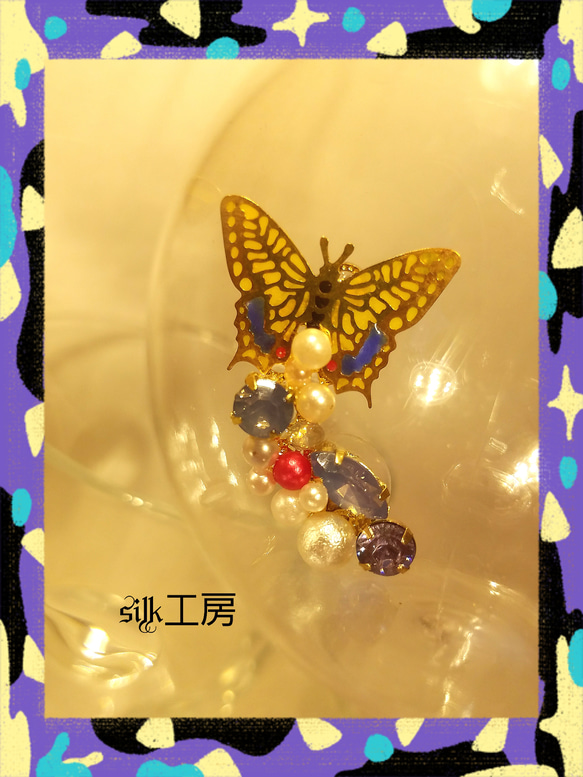 butterflyピアス 1枚目の画像