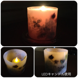 花キャンドル No.215 ミモザ ボタニカル 花のキャンドル 5枚目の画像