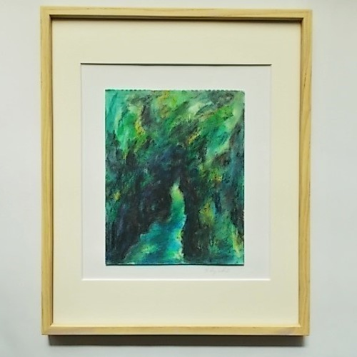 絵画 インテリア 水彩画 アート 額付き 題名『葛藤する陽鬱』 絵画 インテリア 水彩画 アート 額付き 題名『葛藤する陽鬱