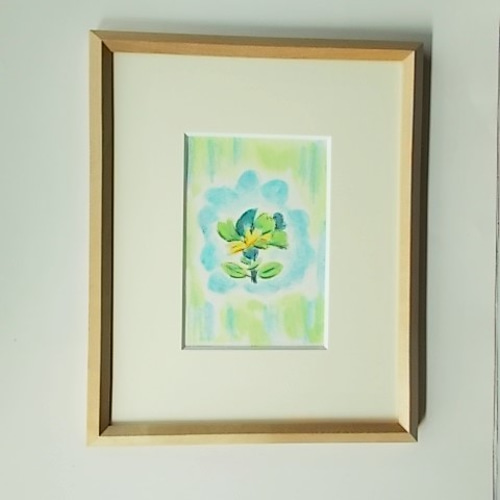 絵画 インテリア絵 額付( 青緑＋金色の枠 )油絵 uF6-110302 花 メルカリ絵画 絵 額付( 青緑＋金色の枠 )油絵 uF6-112402 花ゆり