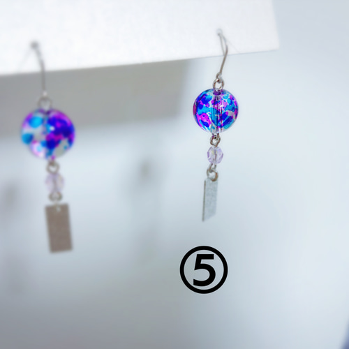 新色登場！‪*:.風に揺れる 風鈴ピアス.:*(イヤリング可) ピアス‬