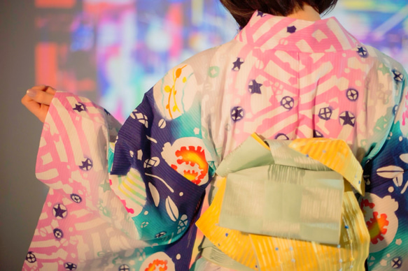 浴衣《祭囃子と天の川》 2枚目の画像