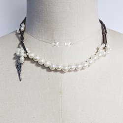 Chain&perl　necklace　3way?　ネックレス 6枚目の画像