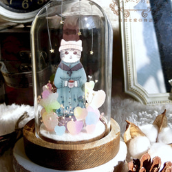 Beatrice Perini Just Like Me 人形 ガラスドーム付き Be with you♡〜ガラスドーム （猫ver.）受注製作 その他インテリア