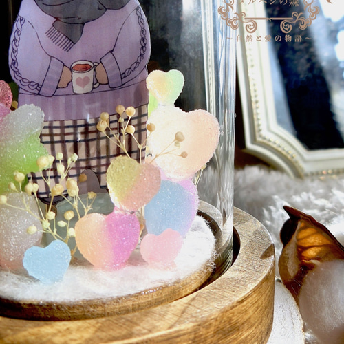 Be with you♡〜ガラスドーム （くまver.）受注製作 その他インテリア