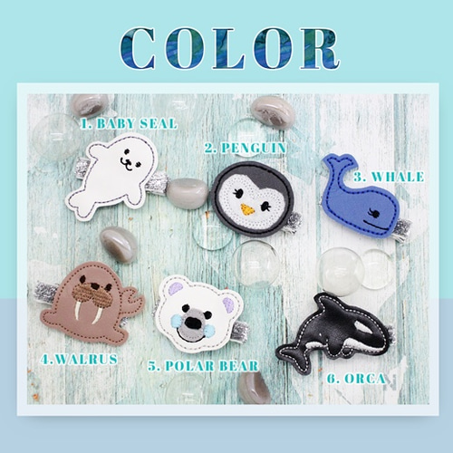 ⓝⓔⓦ【ワッペン風アニマル】ベビーヘアクリップ　キッズヘアクリップ　ヘアゴム ⓝⓔⓦ【ワッペン風アニマル】ベビーヘアクリップ キッズヘアクリップ