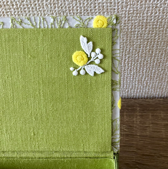 Mimosa インテリアボックス〈Mサイズ〉【内側:グリーン→イエロー】《受注制作》 8枚目の画像