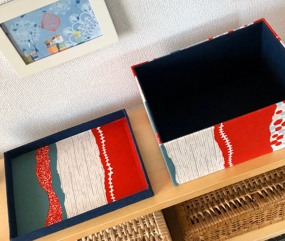 HOKUOHシリーズ（R）インテリアボックスLLサイズ（収納ボックス)〈カルトナージュ〉 3枚目の画像