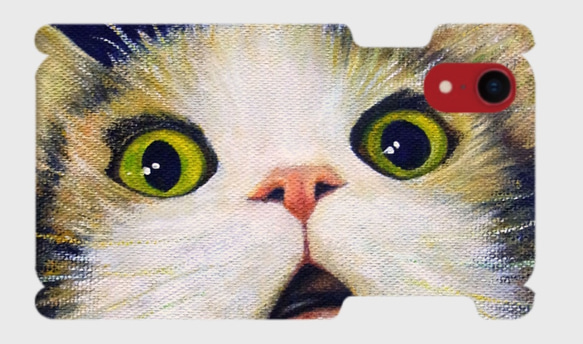 【mucchi様専用出品】【iPhoneXR】オーダー_Nyanko スマホケース/猫 C 2枚目の画像