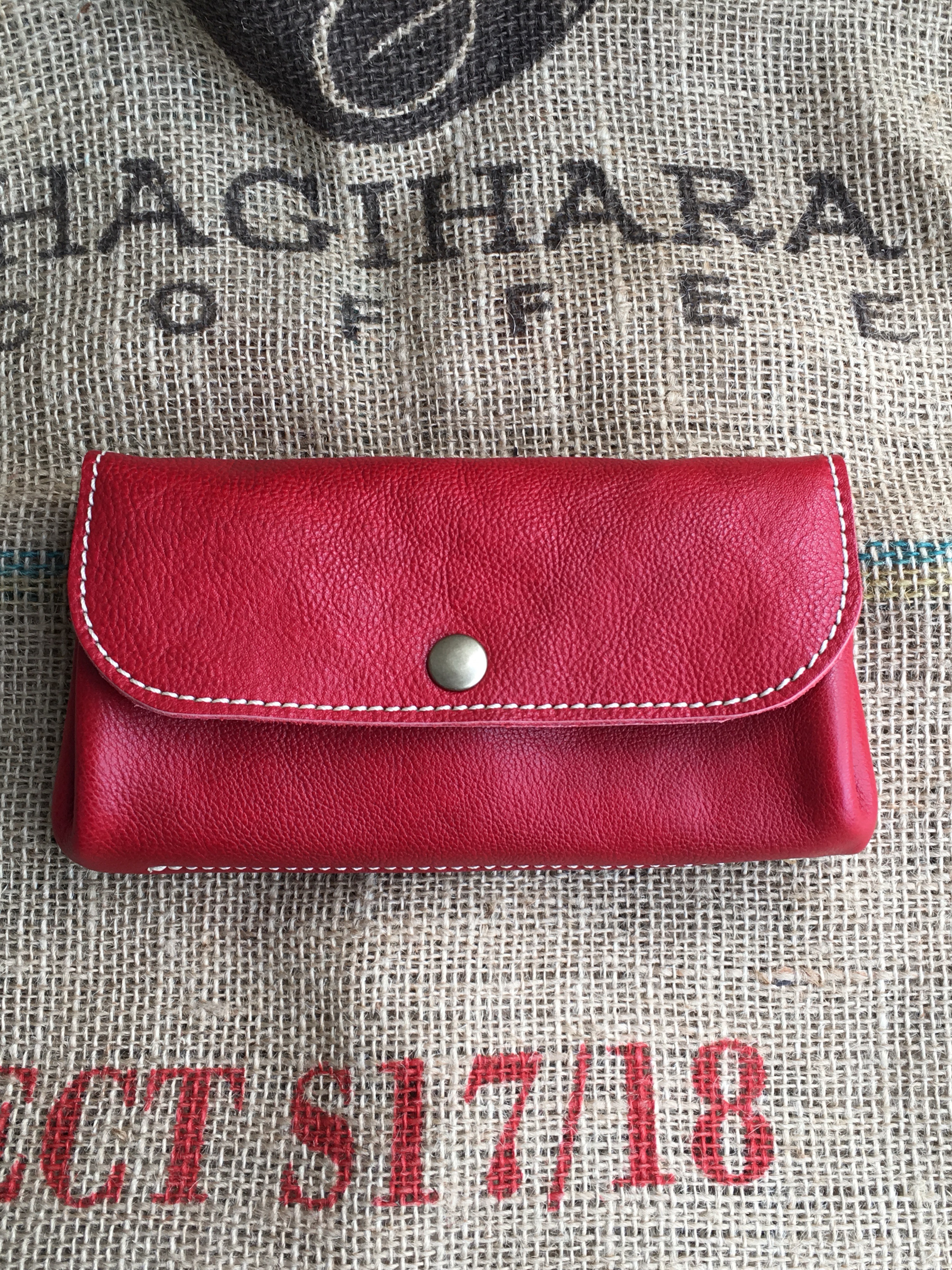 buchy 財布 牛革 ハンドメイド グローブ 赤 buchy 財布 牛革 ハンドメイド グローブ 赤