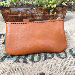 ハリネズミの革小銭入れ/カードケース/レザーコイン 3枚目の画像