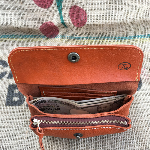 本革　長財布　ハンドメイド リニューアル❣️本革長財布/レザークラフト 長財布 yunsho 通販