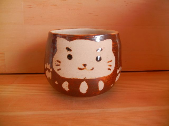 猫だるまカップ：C 1枚目の画像