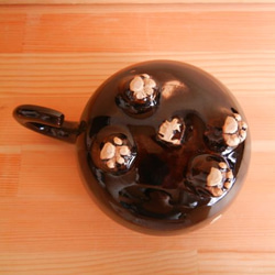 猫さんカップ：黒：肉球付 3枚目の画像