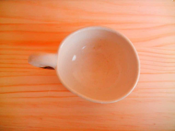 ニャンカップNo.735：白・茶・ドット(お値打ち品) 3枚目の画像