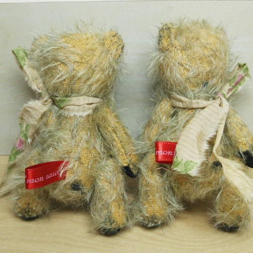 アンティーク風テディベア〈TWINS〉兄 ぬいぐるみ あとりえもんくーる