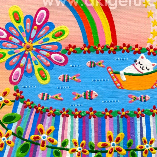 極小の油絵ミニアチュール、サイズはタバコ2〜3個分 その他