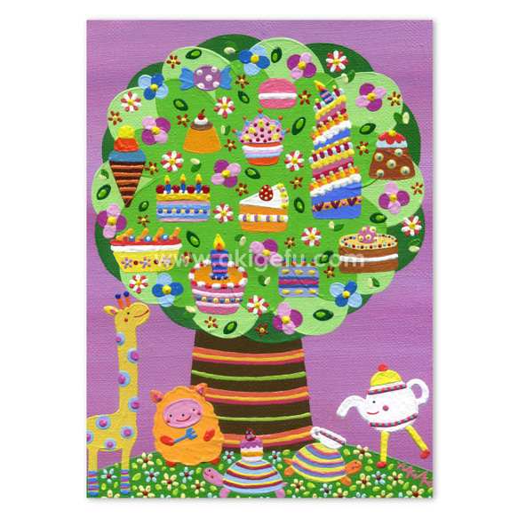 「お菓子の木」A4ポスター 1枚目の画像