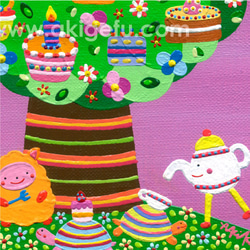 「お菓子の木」A4ポスター 3枚目の画像