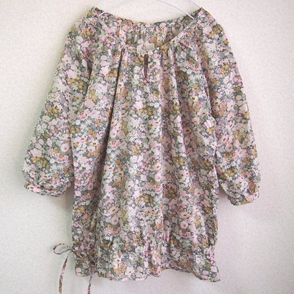 送料無料☆受注製作】ドローストリングスモック／リバティ 生地選択  