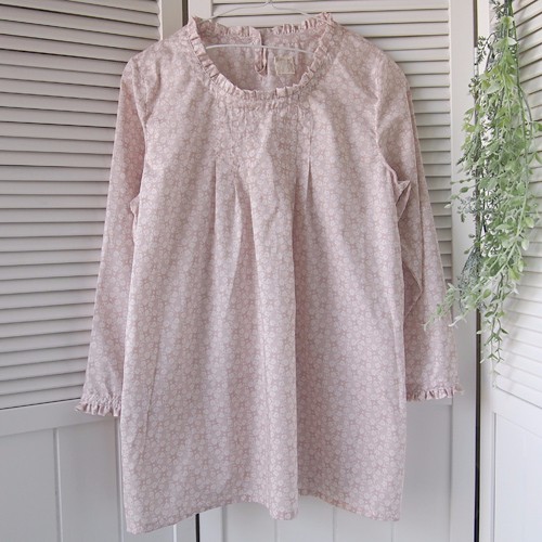 【送料無料★受注製作】フリル＆タックブラウス ／リバティ 生地選択