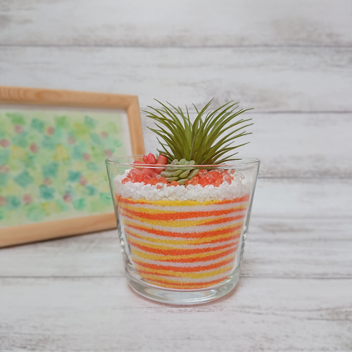 ◇受注制作◇わんちゃんの足跡《グラスサンドアート》 犬 ペット 足跡