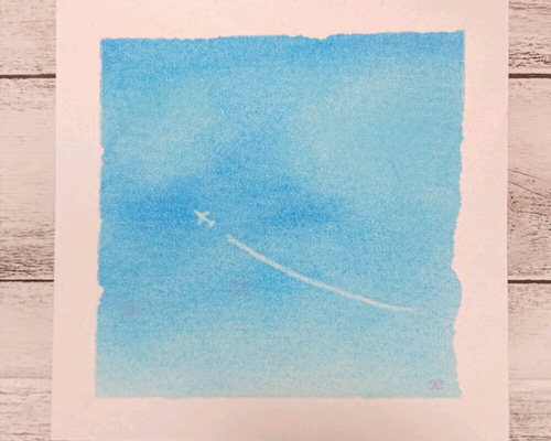 パステル画（原画）空。