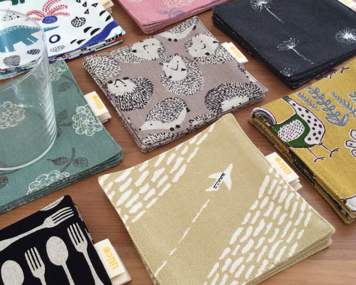 楽天市場】コースター 布 おしゃれ リバーシブル ハンドメイド